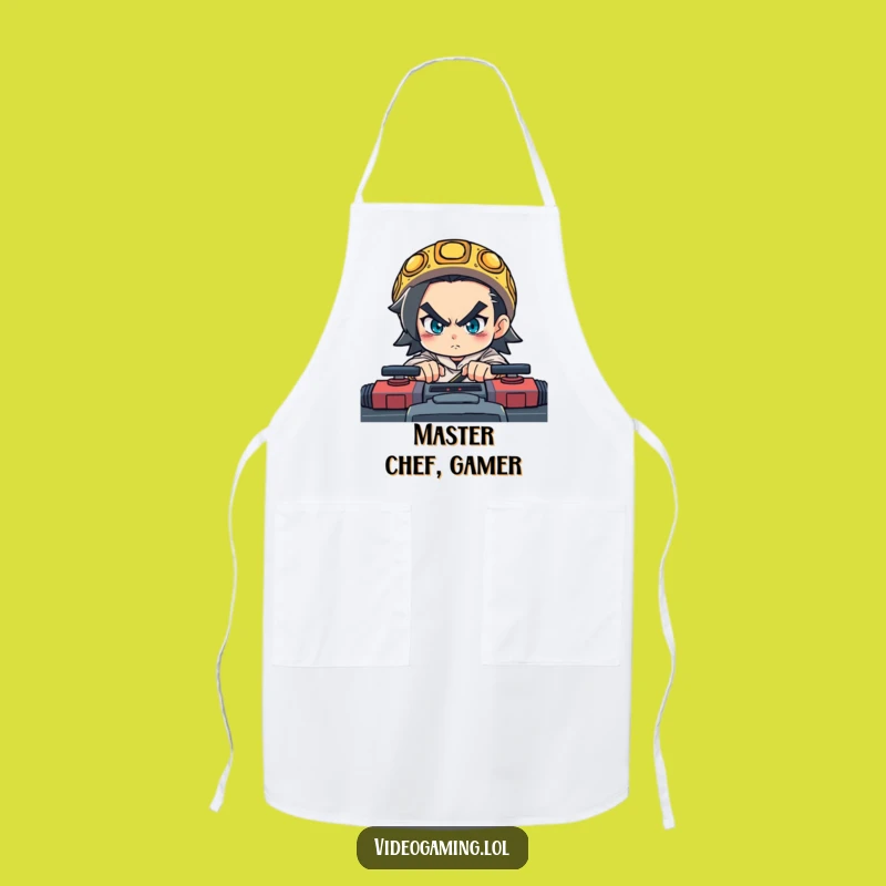 Funny Gamer Apron - Kitchen Wear for Determined Cooks Who Love Fast Games