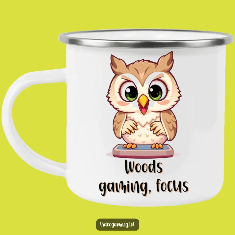 Funny Owl Camping Mug: Focused Adventures, Game Night Funny Gift