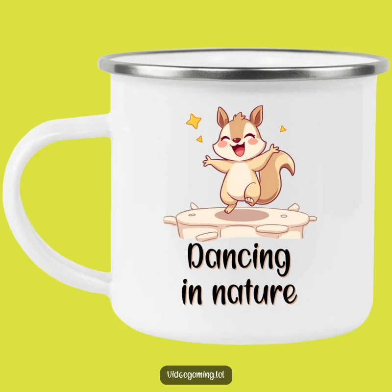 Funny Squirrel Victory Camping Mug: Celebrate Wins Outdoors!