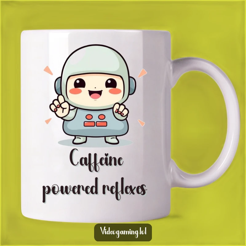 Funny Gamer Mug: Rapid Button Presses for Ultimate Gaming Victory!