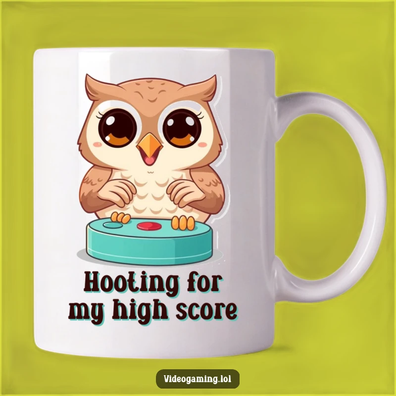 Funny Joyful Owl Gaming Mug - Perfect Gift for Gamers