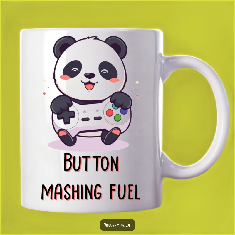 Funny Panda Gamer Mug - Playful Button Masher Gift for Gamers