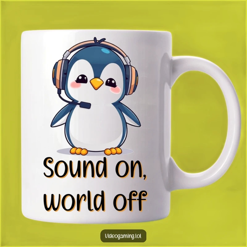 Funny Penguin Gamer Mug - Goofy Fun for Gaming Lovers