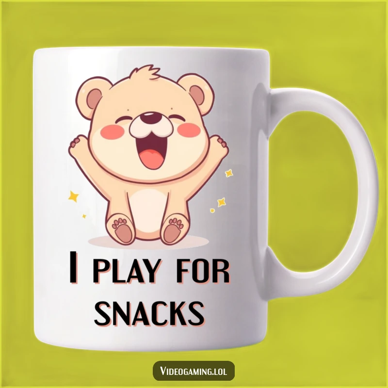 Funny Bear Cub Laughing Mug: Joyful Victory Celebration Gift