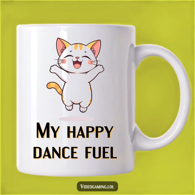 Funny Excited Cat Jumping Mug: The Purrfectly Joyful Gift for Cat Lovers