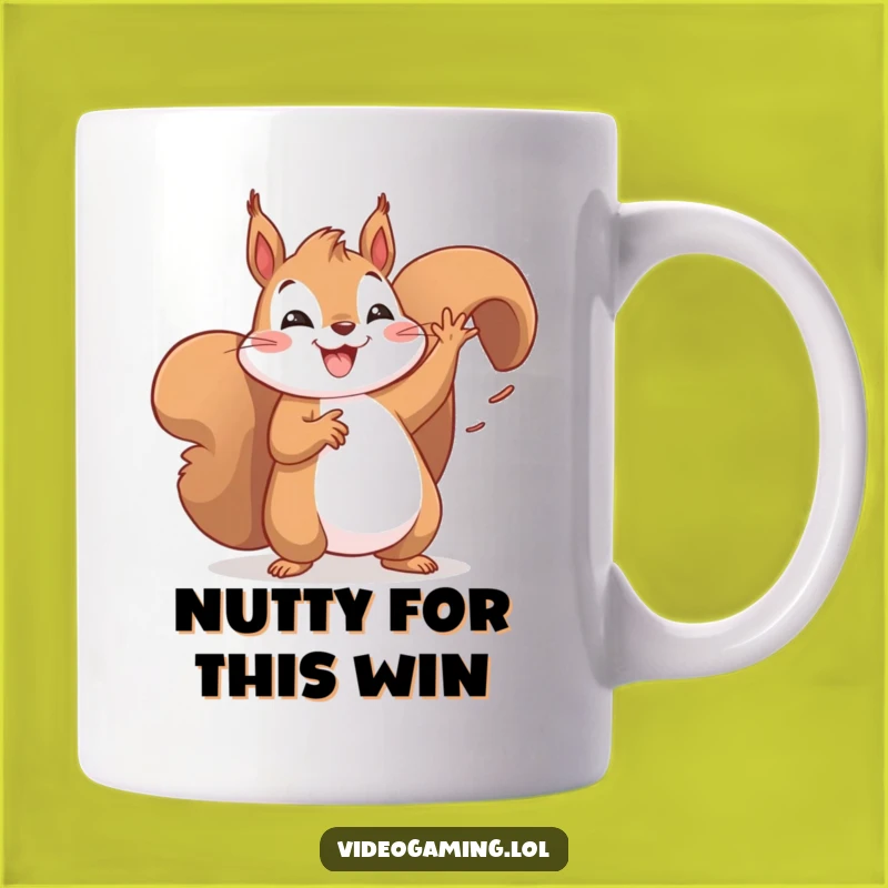 Funny Dancing Squirrel Victory Mug: Celebrate Wins with Hilarious Moves