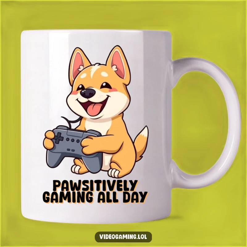 Funny Playful Dog Controller Mug - Perfect Pet Gamer Gift