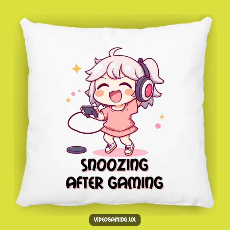 Funny Dancing Gamer Pillow - Cozy Energetic Character Decor
