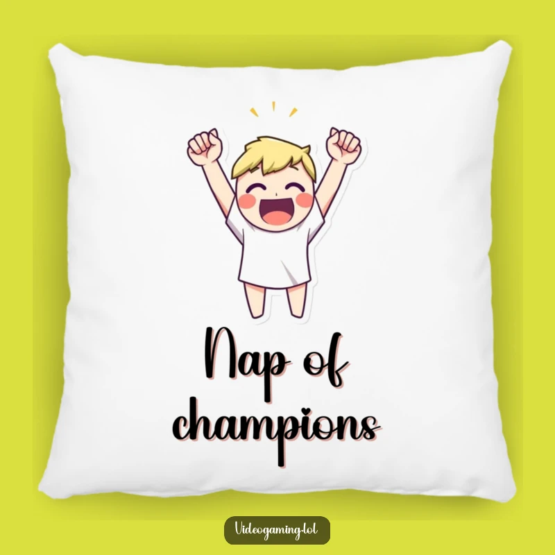 Funny Victory Celebration Pillow - Cozy Comfort After Winning