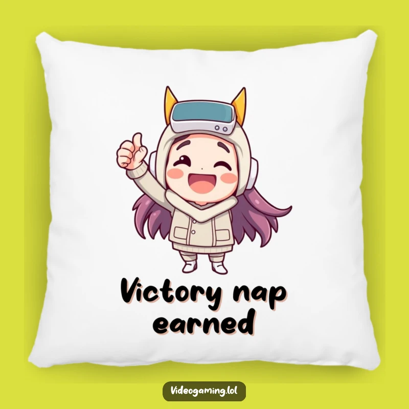 Funny Victory Pillow: Happy Fist Pump Comfort, Cozy Celebration Gift!