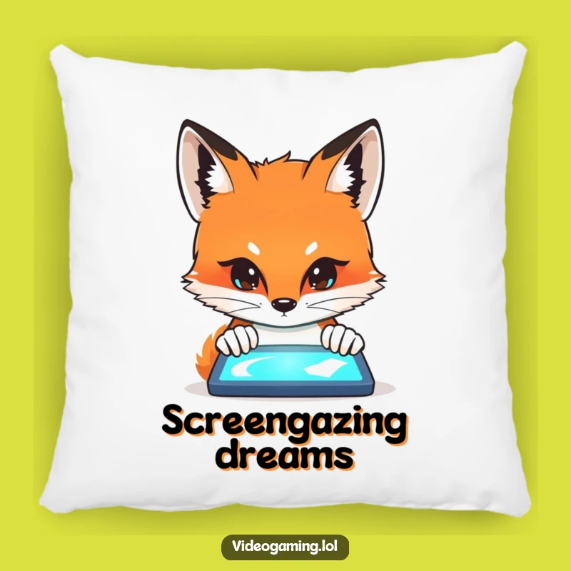 Funny Fox Curiosity Pillow: Cozy Comfort with an Intense Fox Design!