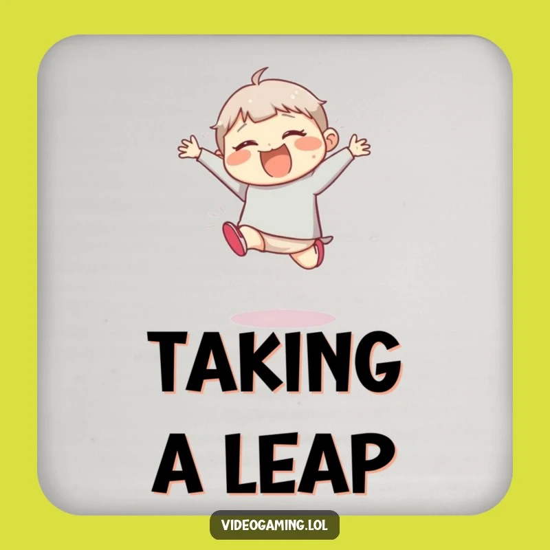 Funny Giggling Jumper Coaster Set - Protect Surfaces with Hilarious Clumsy Vibes