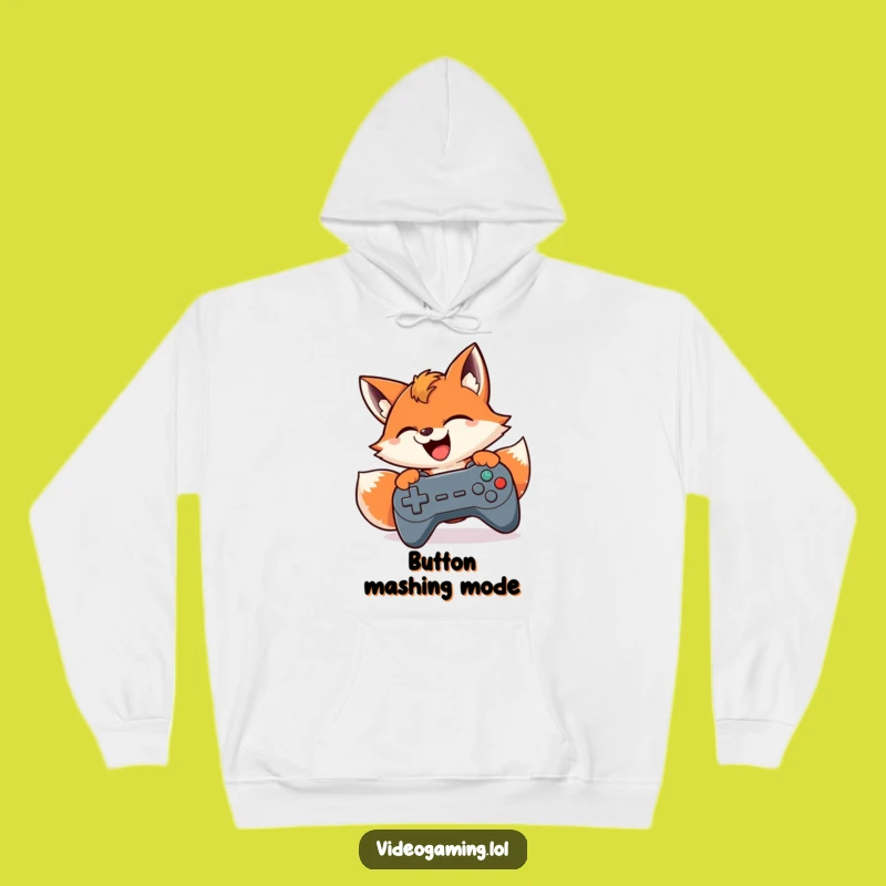 Funny Gamer Fox Hoodie: Stay Cozy While Mashing Buttons in Style