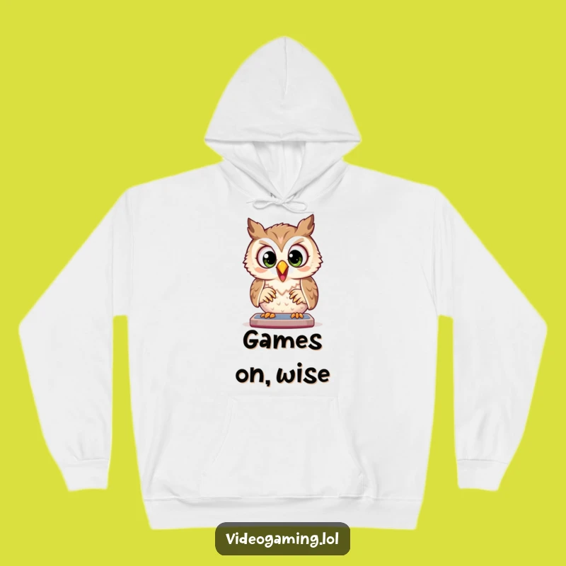 Funny Owl Hoodie: Cozy Gamer Focus, Ultimate Gaming Funny Gift