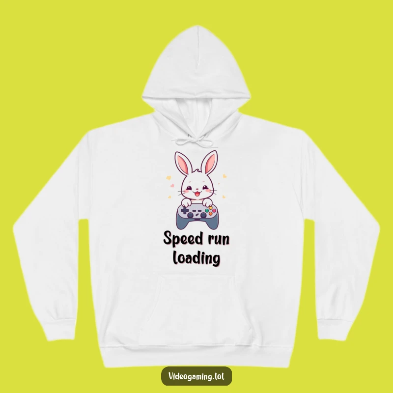 Funny Rabbit Gamer Hoodie - Stay Cozy While Playing Fast
