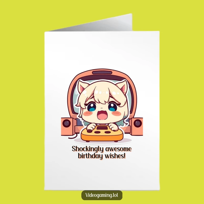 Free Printable Birthday Card: Shocked Gamer Face Downloadable Surprise!