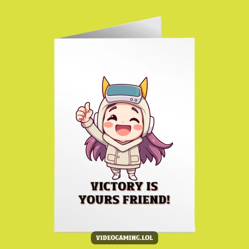 Free Printable Congrats Card: Happy Victory Fist Pump Funny Downloadable Gift