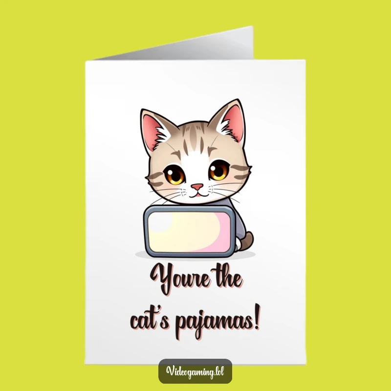 Free Printable Cat Screen Congrats Card - Funny Downloadable Achievement!