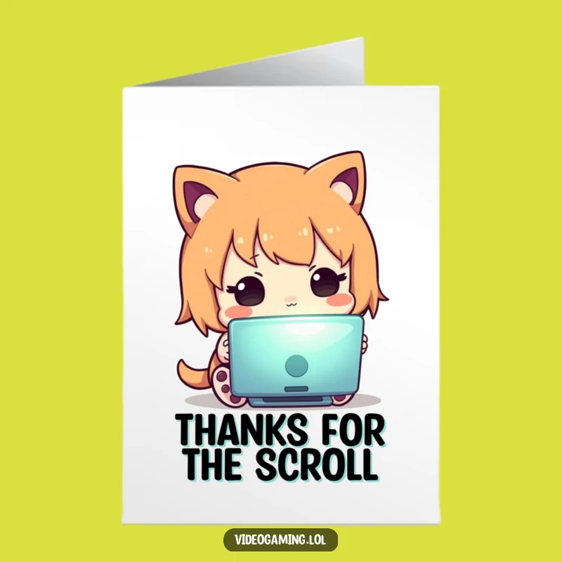 Free Printable Thank You Card: Curious Character's Gratitude Funny Downloadable Gift