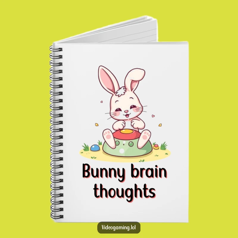 Funny Bouncing Bunny Notebook - Journal Colorful Game Ideas Gift