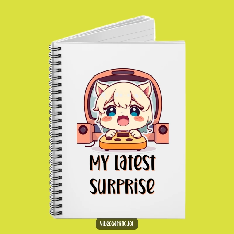 Funny Gamer Notebook: Shocked Expressions for Your Ideas!