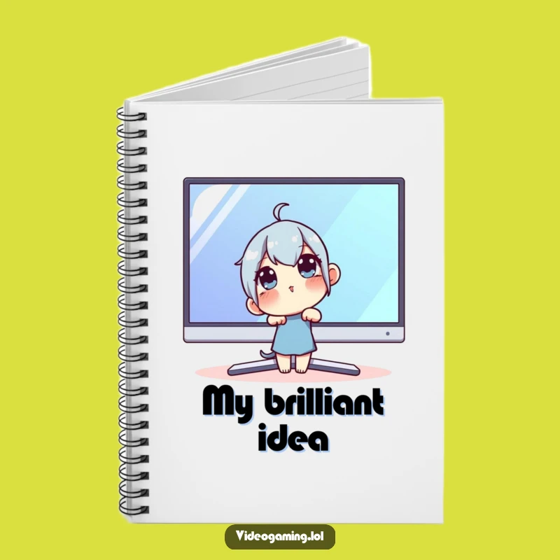 Funny Techie Notebook: Jot Down Ideas from Large Monitors!