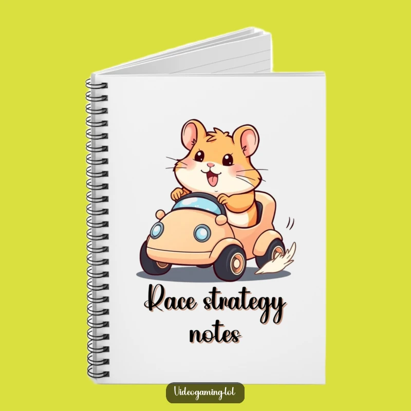 Funny Hamster Race Notebook: Jot Down Goals with a Determined Hamster!