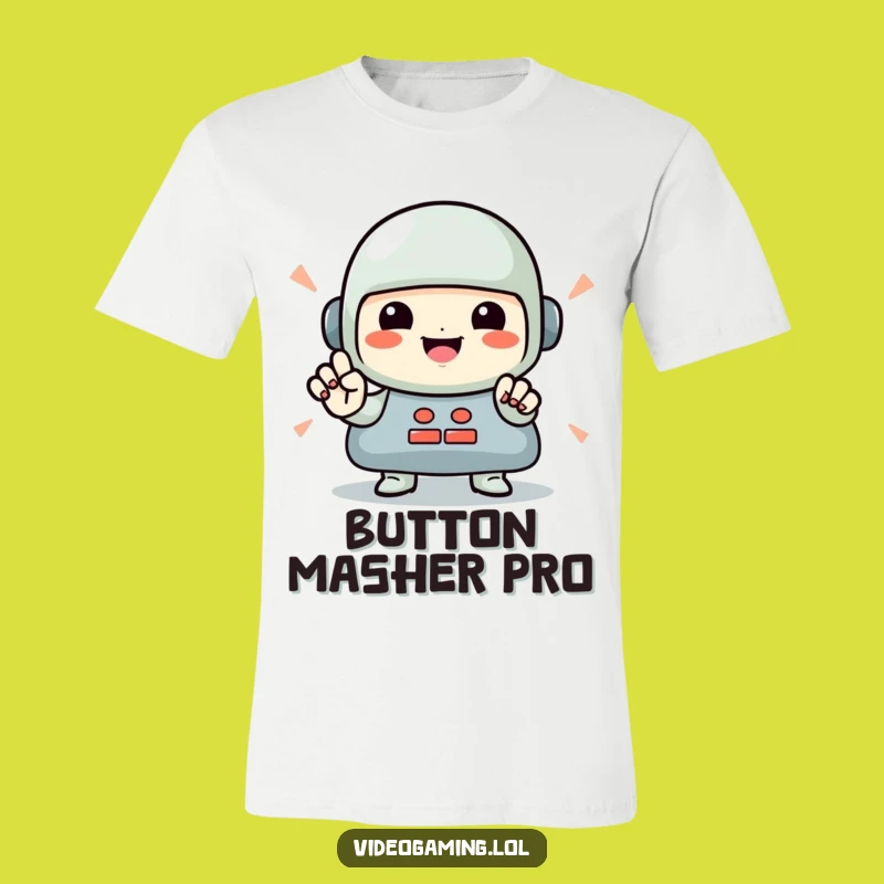 Funny Gamer T-Shirt: Rapid Button Presses for Epic Wins!