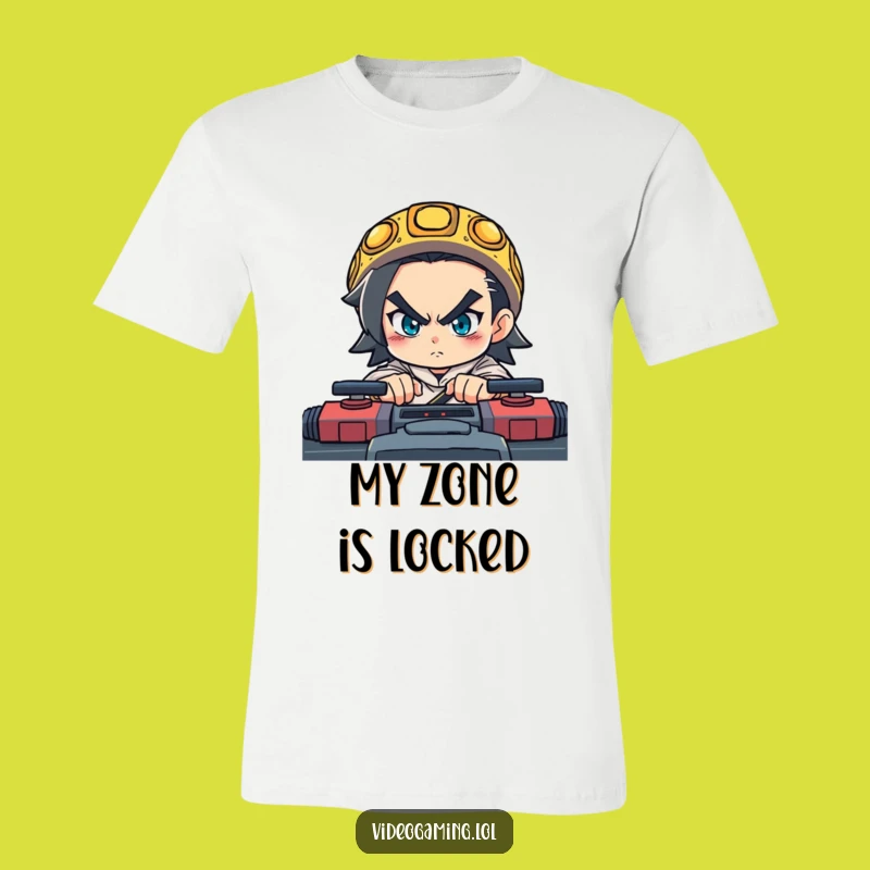 Funny Gaming T-Shirt - Determined Character Intense Fast Game Focus, Great Gift