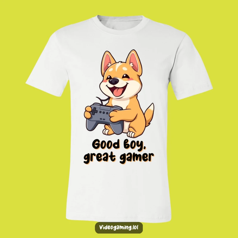 Funny Playful Dog T-Shirt - Gamer Dog Apparel Gift